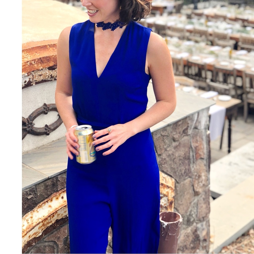 Blue Zara Jumpsuit (as seen in Crazy Rich Asians!)